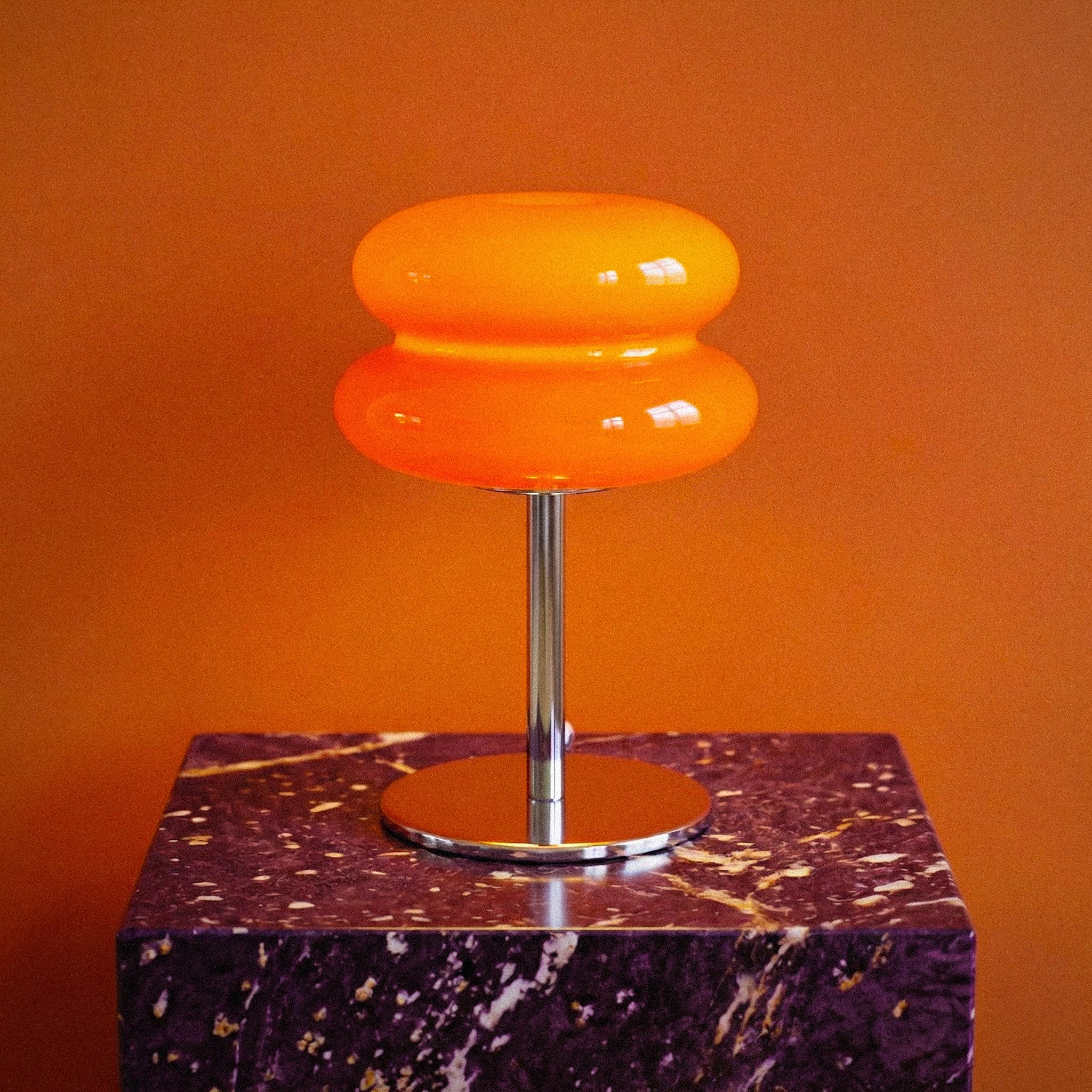 Atomic Orange Table Lamp