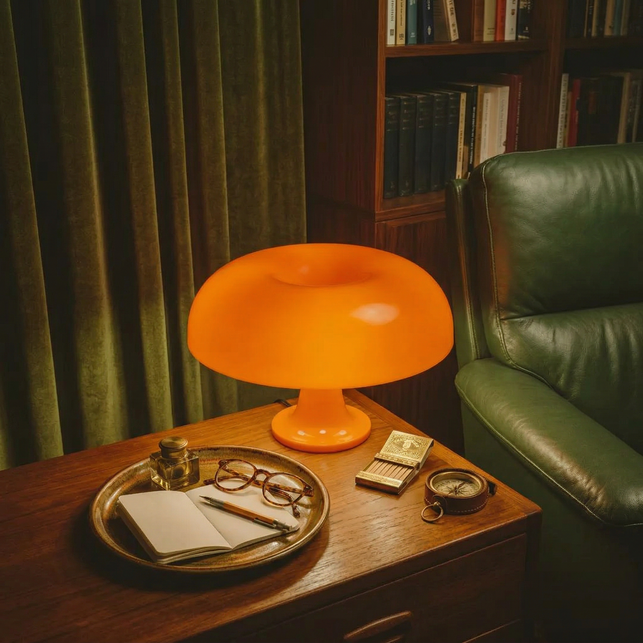 Mushroom Lamp | Blood Orange