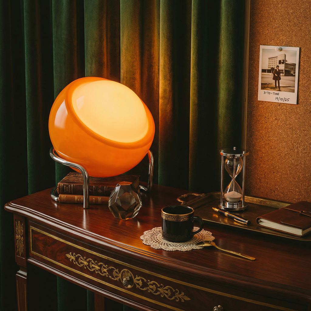 Orange Moon Lamp