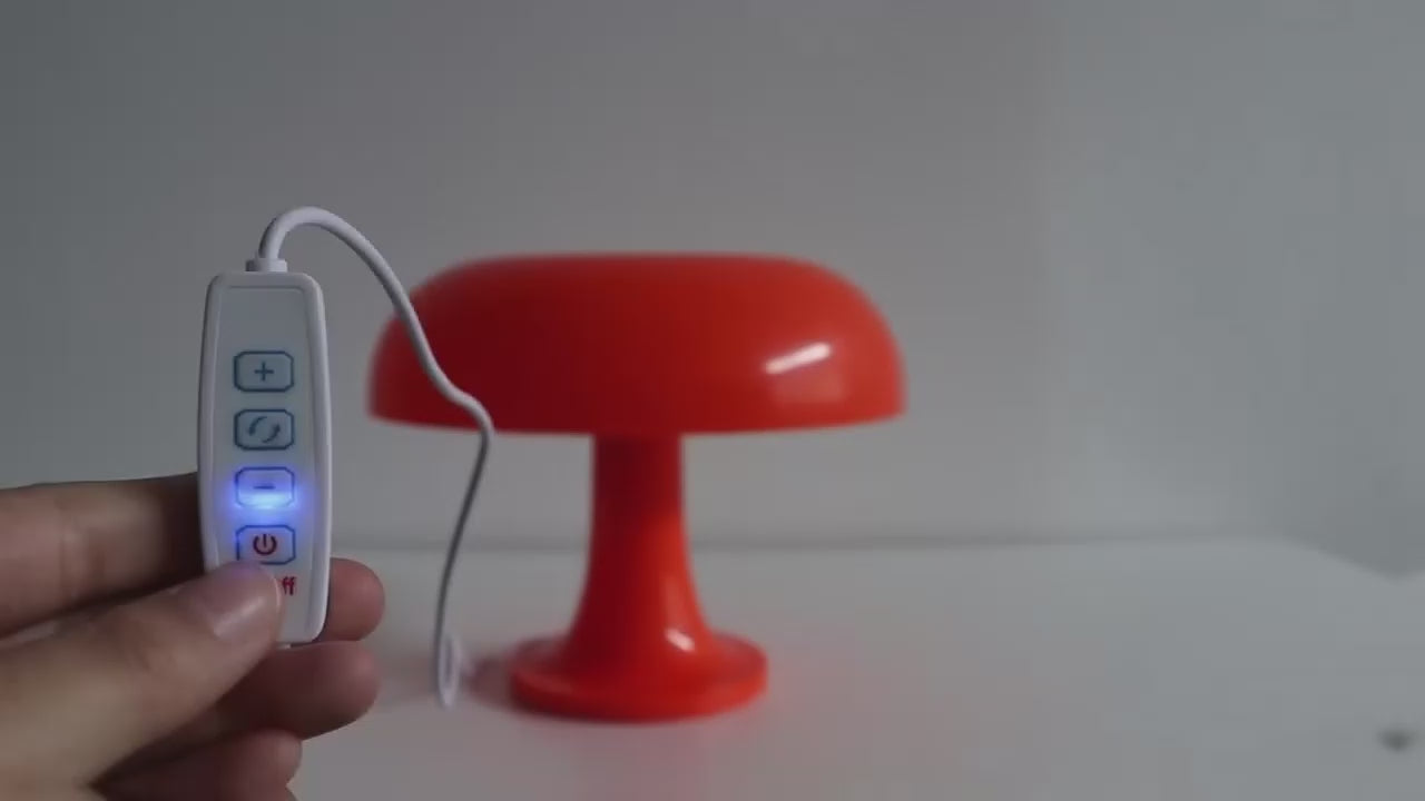 Mushroom Lamp | Blood Orange